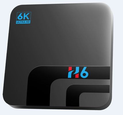 Full HD 6K Qplus Internasional  Penerima Kotak OTT H6 Quad Core 4GB 32GB