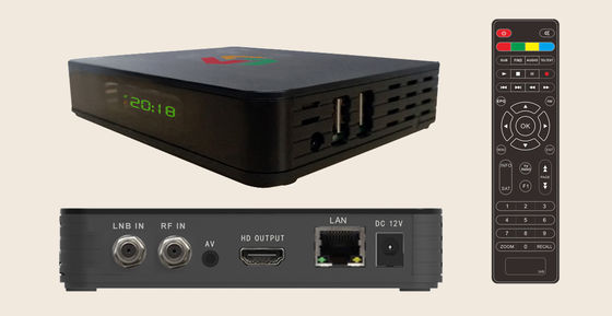 Multi Bahasa Linux Penerima Kotak Satelit  Usb Dvb T2 S2 4K