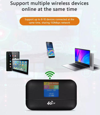 Perangkat Wifi Saku Seluler 3200mAh 5G Router Hotspot Portabel 150Mbps