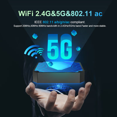 4K Smart X96 Mini Ott Tv Box Pemain Android S905w4 2.4g 5g