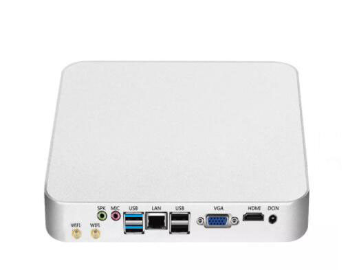 Ce-Leron 3205U I5 4200Y 4200U Mini Workstation PC Sistem Komputer Industri DDR3L MSATA 4GB 64GB