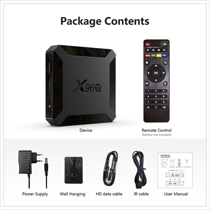 X96Q Smart Allwinner OTT Android TV Box H313 Quad Core 2GB 16GB Kontrol Suara
