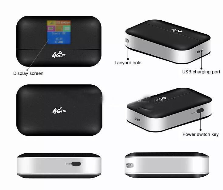 Mobile Hotspot 150Mbps Wifi Router 4G Lte Modem Router MIFIS Saku Tidak Terkunci Dengan Slot Kartu SIM